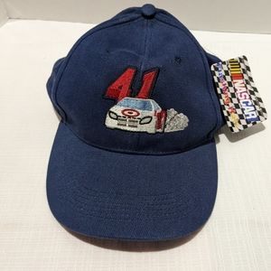NASCAR Men's ball cap #41 (Preece) blue light up flashing cap with tags cotton